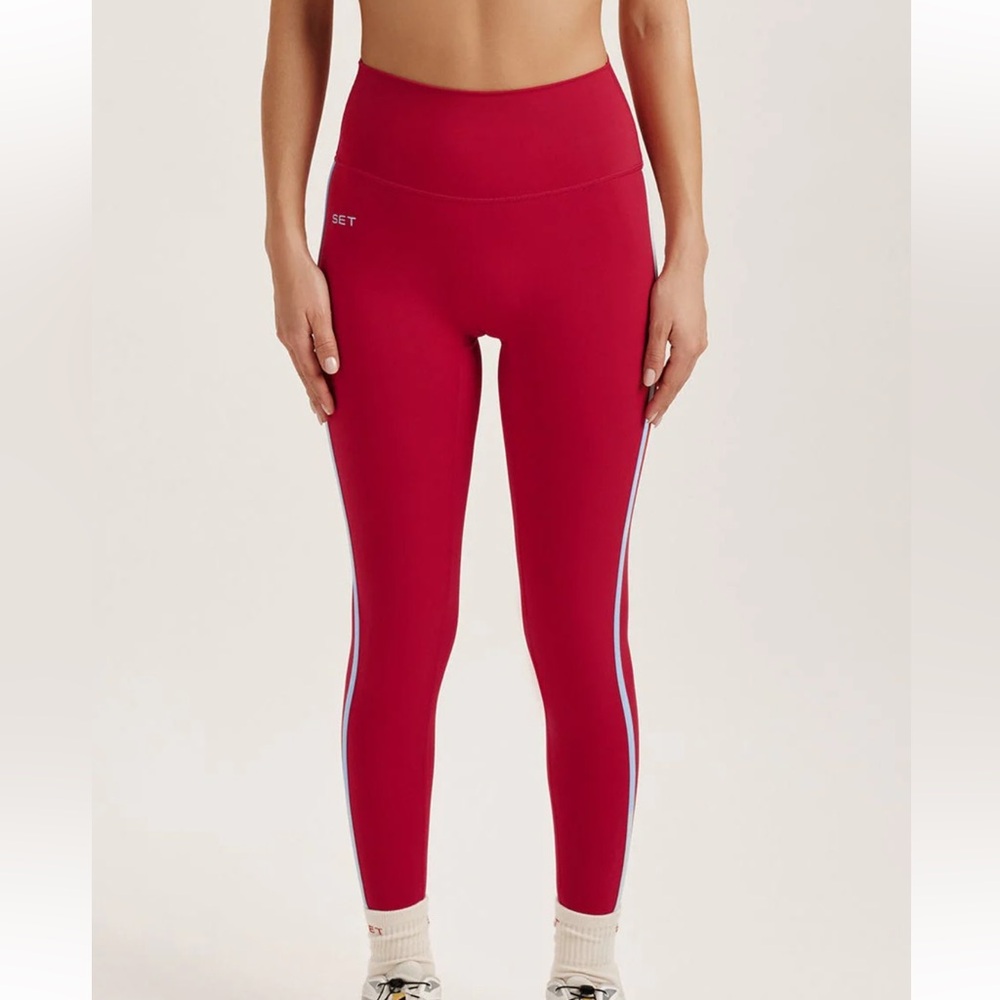 SET Active Red Leggings